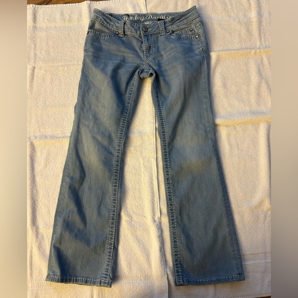 Harley-Davidson Women's Blue Jeans - Picture 5 of 14